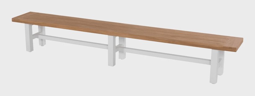Hartman Tuinbank 'Sophie Yasmani' Teakhout, 300cm, kleur Naturel/Wit