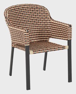 Hartman Tuinstoel 'Kelly' Wicker, kleur Rood