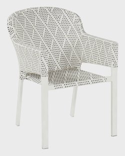 Hartman Tuinstoel 'Kelly' Wicker, kleur Wit