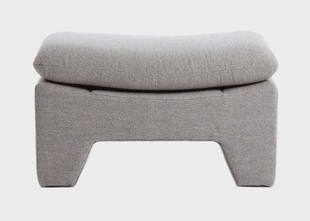 Light & Living Poef 'Dasha' kleur Lichtgrijs