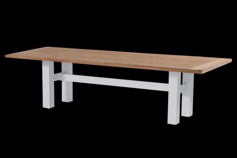 Hartman Tuintafel 'Sophie Yasmani' Teakhout, 300 x 100cm, kleur Naturel/Wit
