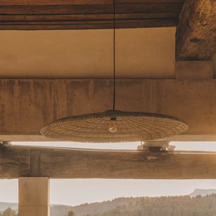 Kave Home Lampenkap 'Cruilles' Zeegras, Ø100cm