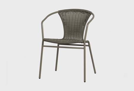 WOOOD Tuinstoel 'Weston' Rattan, kleur Groen