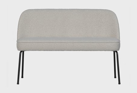 WOOOD Eetkamerbank 'Vogue' Bouclé, kleur Naturel