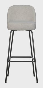 WOOOD Barkruk 'Vogue' Bouclé, kleur Naturel (zithoogte 80cm)