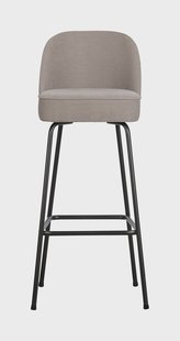 WOOOD Barkruk 'Vogue' Woven, kleur Zand (zithoogte 80cm)