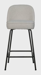 WOOOD Barkruk 'Vogue' Bouclé, kleur Naturel (zithoogte 65cm)