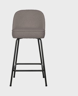 WOOOD Barkruk 'Vogue' Bouclé, kleur Nougat (zithoogte 65cm)