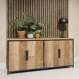 Livingfurn Dressoir 'Tomar' Teakhout, 185cm