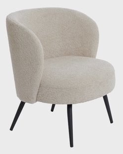 Light & Living Fauteuil 'Dieyda' Bouclé, kleur Beige