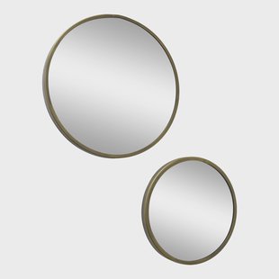 Urban Interiors Ronde Spiegel 'Loft 42' Set van 2 stuks, kleur Antiek Messing