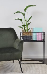 Urban Interiors Bijzettafel 'Atlanta' 55 x 20cm, kleur Zwart