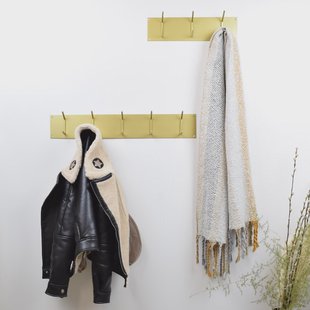 Urban Interiors Kapstok 'Factory' Met 6 haken, kleur Goud