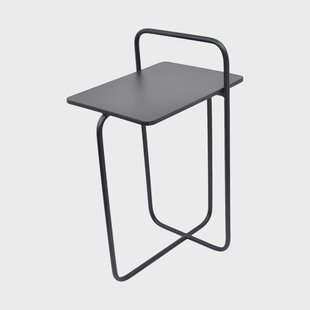 Urban Interiors Bijzettafel 'Easy' Met Tijdschriftenrek, 28 x 37cm, kleur Mat Zwart