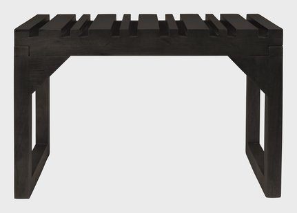 Dutchbone Bankje 'Jakub' Mangohout, kleur Zwart