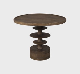 Dutchbone Ronde Salontafel 'Cath' Mangohout, 66cm