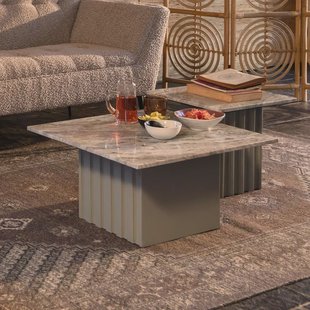 Dutchbone Salontafel 'Clayton' Marmer, 60 x 60cm