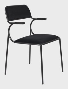 Zuiver Eetkamerstoel 'Alba' Velvet, kleur Zwart