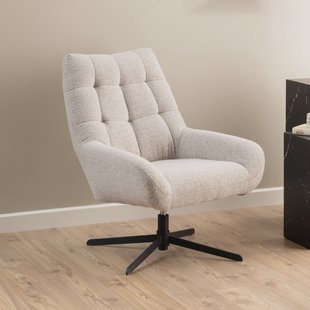 Sohome Draaifauteuil 'Nela' Bouclé, kleur Beige