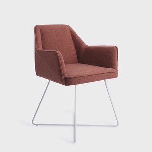 Jesper Home Eetkamerstoel 'Tome' Cross White, kleur Shabby Saffron