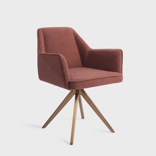 Jesper Home Eetkamerstoel 'Tome' Turn Rose, Draaibaar, kleur Shabby Saffron