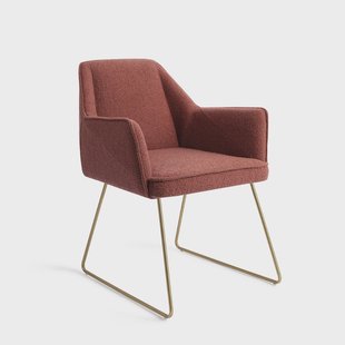 Jesper Home Eetkamerstoel 'Tome' Slide Gold, kleur Shabby Saffron