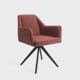 Jesper Home Eetkamerstoel 'Tome' Turn Black, Draaibaar, kleur Shabby Saffron