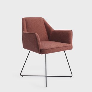 Jesper Home Eetkamerstoel 'Tome' Cross Black, kleur Shabby Saffron