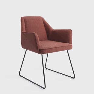 Jesper Home Eetkamerstoel 'Tome' Slide Black, kleur Shabby Saffron