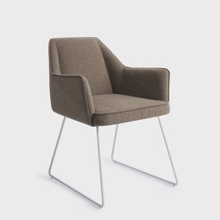 Jesper Home Eetkamerstoel 'Tome' Slide White, kleur Idaho Potato