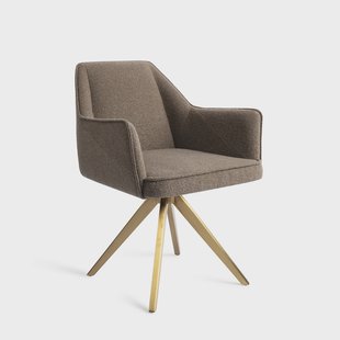 Jesper Home Eetkamerstoel 'Tome' Turn Gold, Draaibaar, kleur Idaho Potato