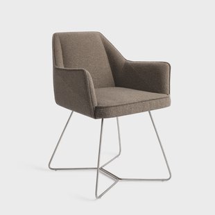 Jesper Home Eetkamerstoel 'Tome' Beehive Steel, kleur Idaho Potato