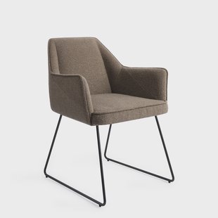 Jesper Home Eetkamerstoel 'Tome' Slide Black, kleur Idaho Potato