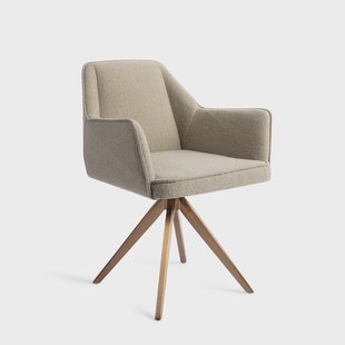 Jesper Home Eetkamerstoel 'Tome' Turn Rose, Draaibaar, kleur Great Greige