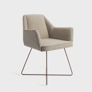 Jesper Home Eetkamerstoel 'Tome' Cross Rose, kleur Great Greige