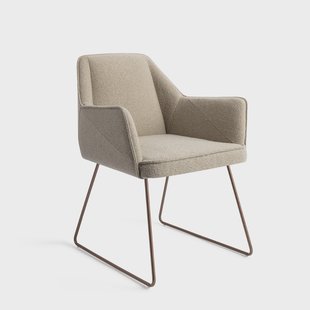 Jesper Home Eetkamerstoel 'Tome' Slide Rose, kleur Great Greige