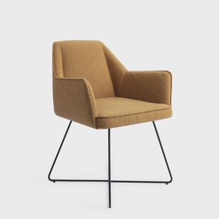 Jesper Home Eetkamerstoel 'Tome' Cross Black, kleur Masai Giraffe