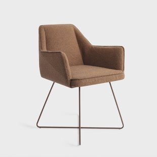 Jesper Home Eetkamerstoel 'Tome' Cross Rose, kleur Cinnamon Bun