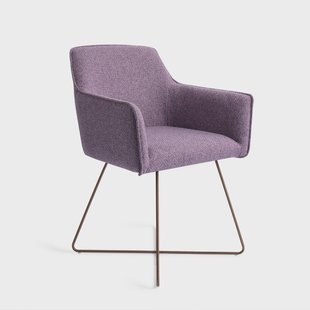 Jesper Home Eetkamerstoel 'Hofu' Cross Rose, kleur Violet Daisy