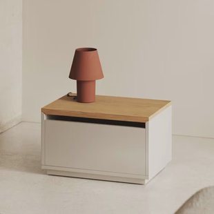 Kave Home Opbergkist 'Abilen' Eiken, 60 x 40cm, kleur Naturel