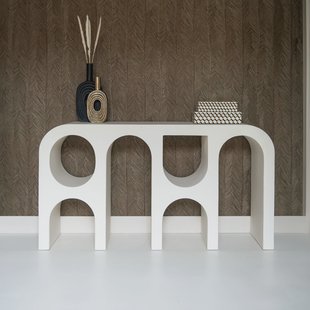 Richmond Sidetable 'Bloomstone' 150 x 35cm, kleur Wit