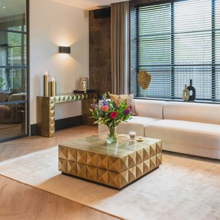 Richmond Salontafel 'Collada' 90cm, kleur Brushed Gold