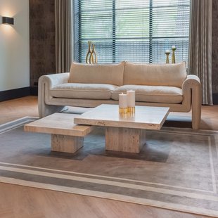 Richmond Salontafel 'La Cantera' Travertin, Set van 2 stuks, 80cm