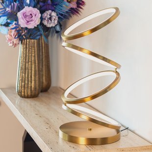 Richmond Tafellamp 'Jaimin' 53cm hoog, kleur Brushed Gold