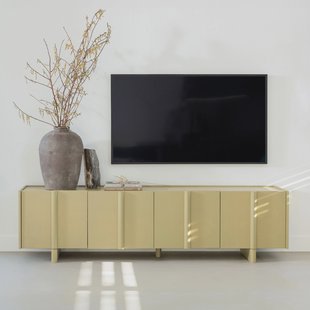 WOOOD TV-meubel 'Basu' Grenen, 200cm, kleur Moss