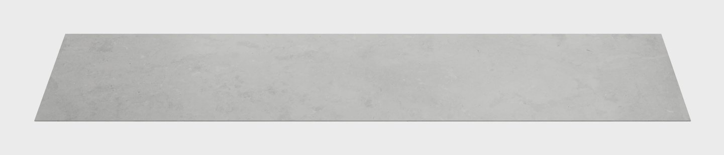 WOOOD Topdecor voor dressoir Basu Plastic, 197cm - Concrete Robuste - Exclusive