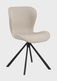 Bendt Draaibare Eetkamerstoel 'Olle' Stof, kleur Beige