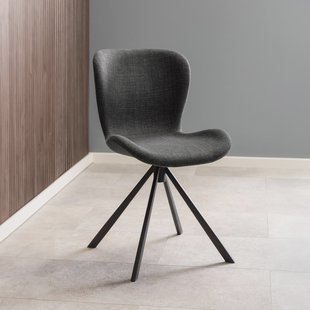 Bendt Draaibare Eetkamerstoel 'Olle' Stof, kleur Donkergrijs