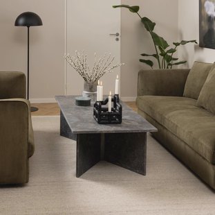 Bendt Salontafel 'Shaunika' Marmer, 140 x 70cm, kleur marron bruin