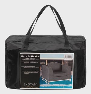 WOOOD Beschermhoes 'Rhodos' Fauteuil, kleur Zwart